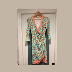 J. McLaughlin Faux Wrap Dress S